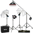Britek 540w/s Flash Light Kit with Boom 