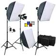 FAN 160 THREE SOFTBOX 480 W/S STROBE KIT