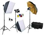 FAN 160 TWO SOFTBOX 480 W/S STROBE KIT